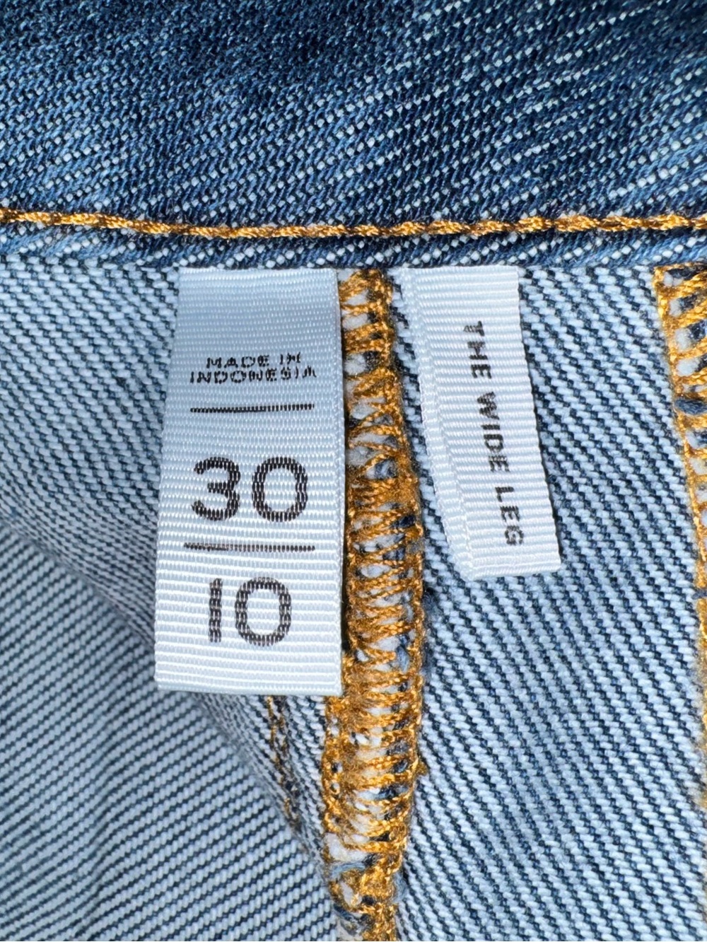 Loft Patch Pocket Wide Leg High Rise Trouser Jeans NWOT - Picture 8 of 9